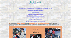 Desktop Screenshot of bpcdogs.org